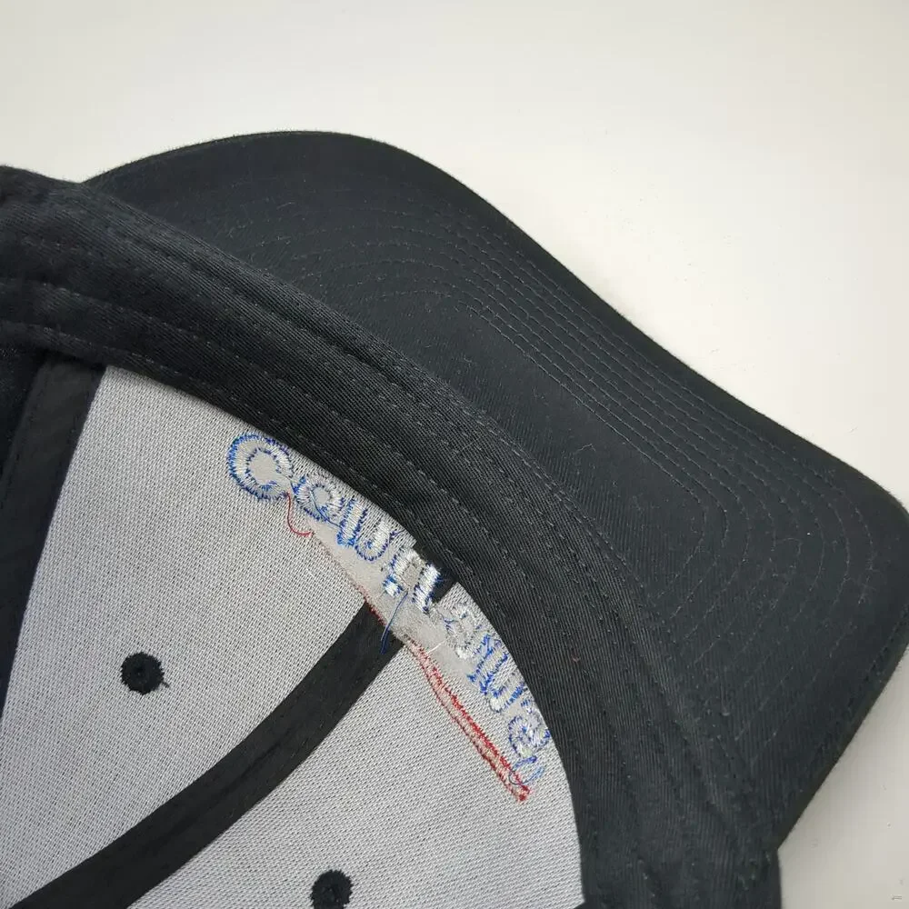 Port Authority Snapback Black One Size Contrans Embroidered Logo Baseball Hat